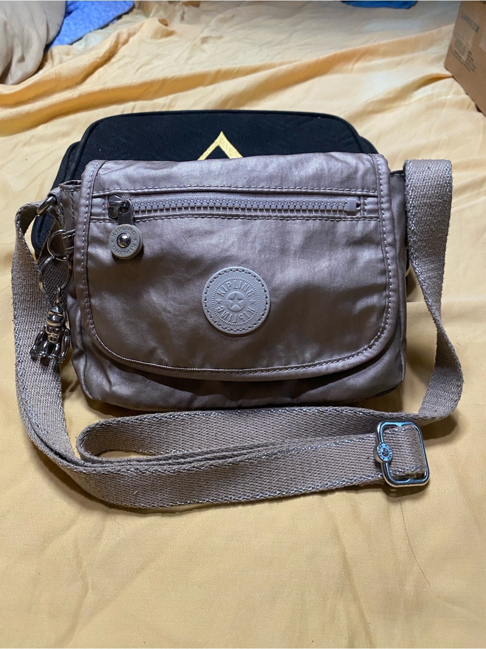 Kipling Small Crossbody Bag in Taupe